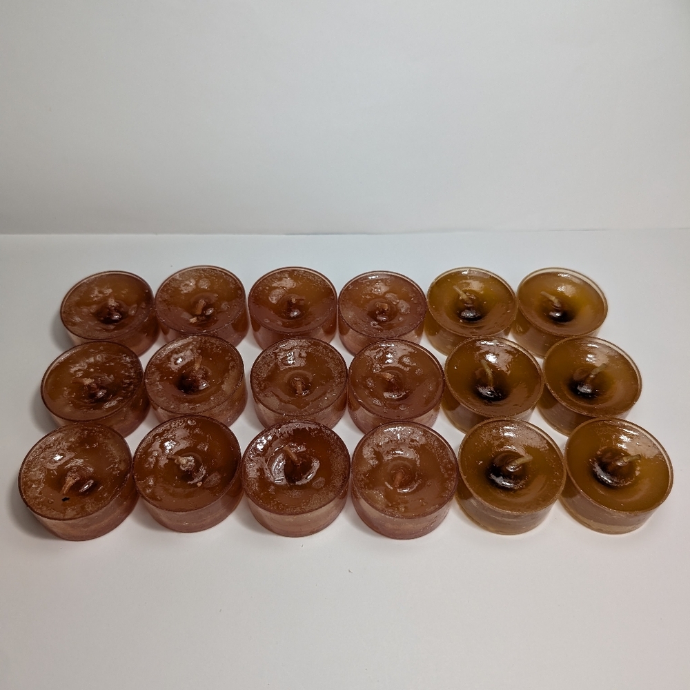 Yankee Candle 18 Scented Tea Light Candles Brown 2 Kinds Smell Assorted